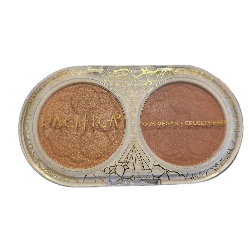 Pacifica Cherry Gold Highlighter & Blush Duo Rose Gold/Cherry Spirits 0.28 oz